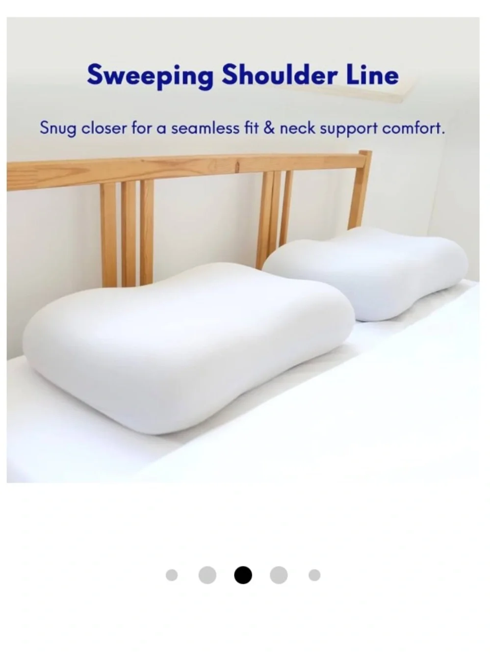 NEW C Cushion Lab Deep Sleep Pillow Orthopedic Memory Foam Pillow - Calm Grey